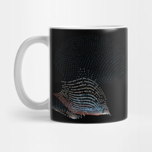 Tropical Fish Diving in Ocean Abstract Art Mug